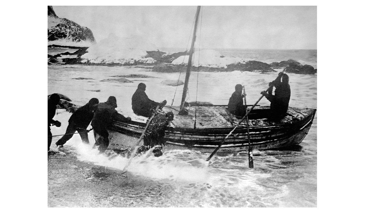 Great Explorers - Shackleton leaving Elephant Island