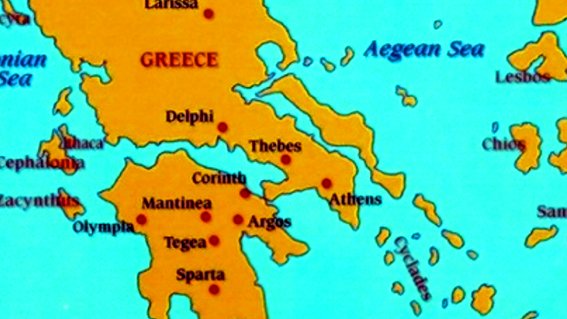 Greeks Workshop - Greece Map