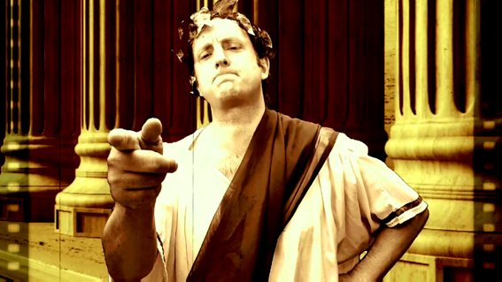 Romans KS2 History - Mr Dilly as Julius Caesar
