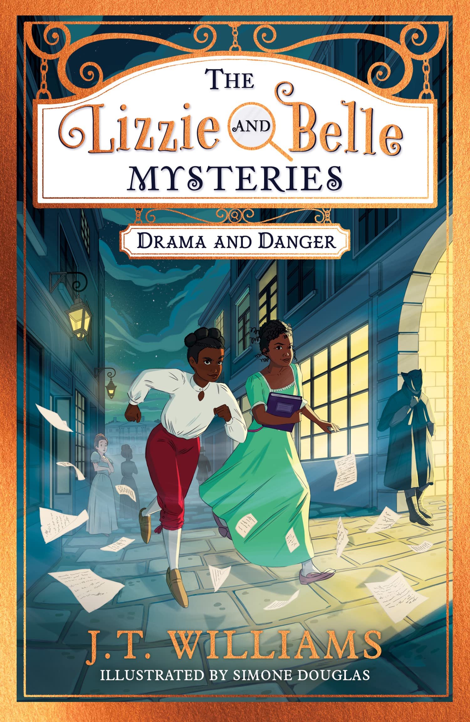 Lizzie and Belle Mysteries Drama and Danger Book Cover