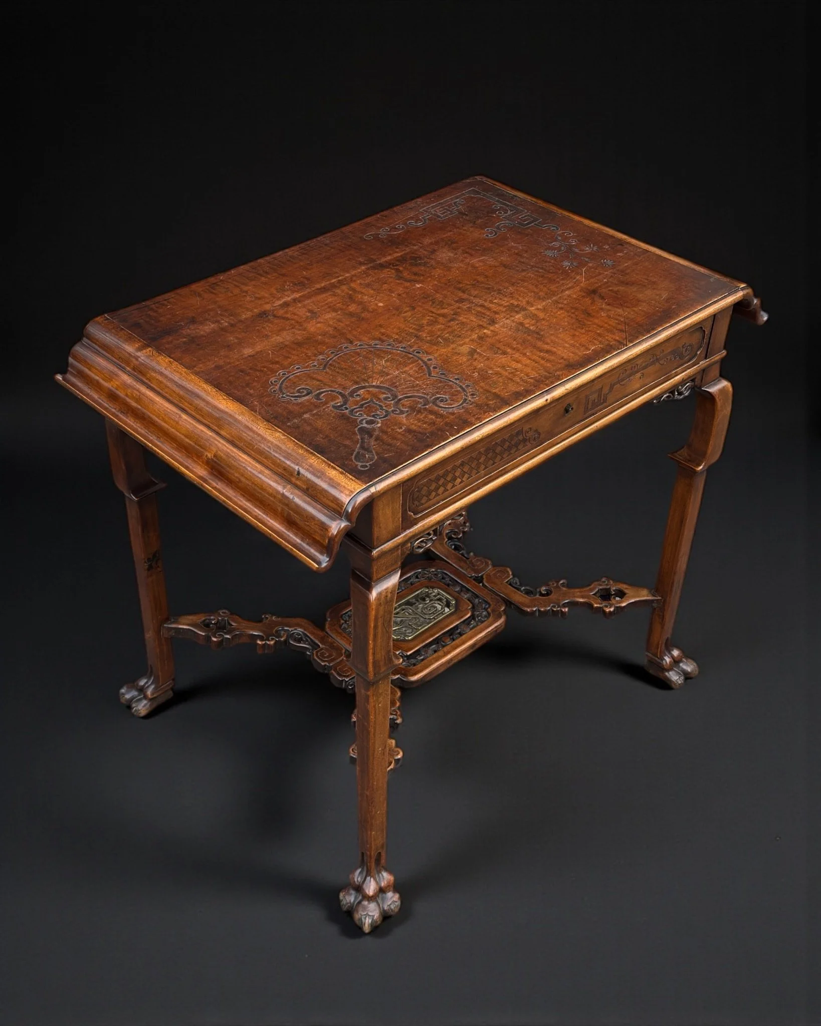 Sycamore table with drawer