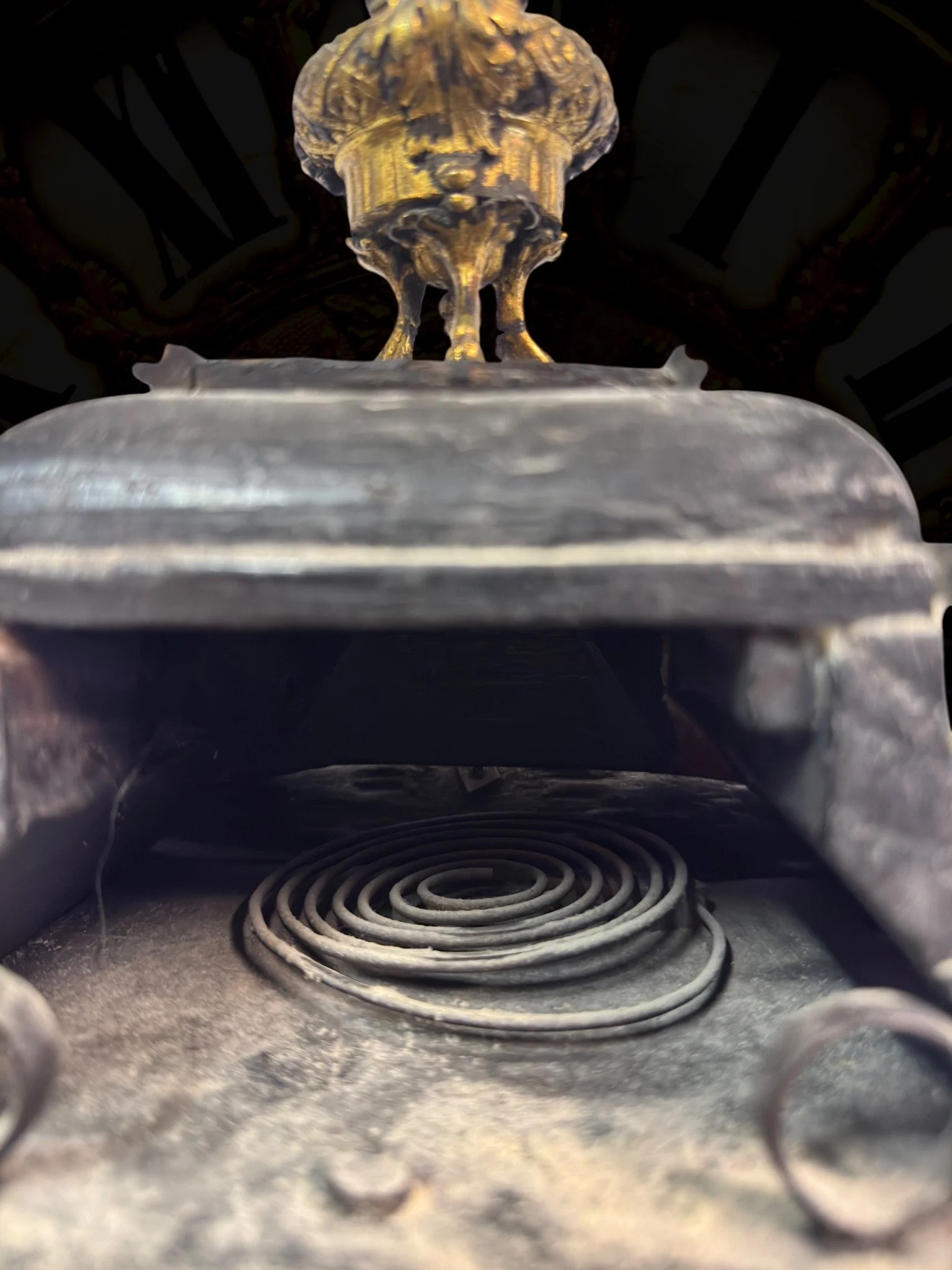 Boulle-style cartel table clock, movement signed Gaudron15.jpg