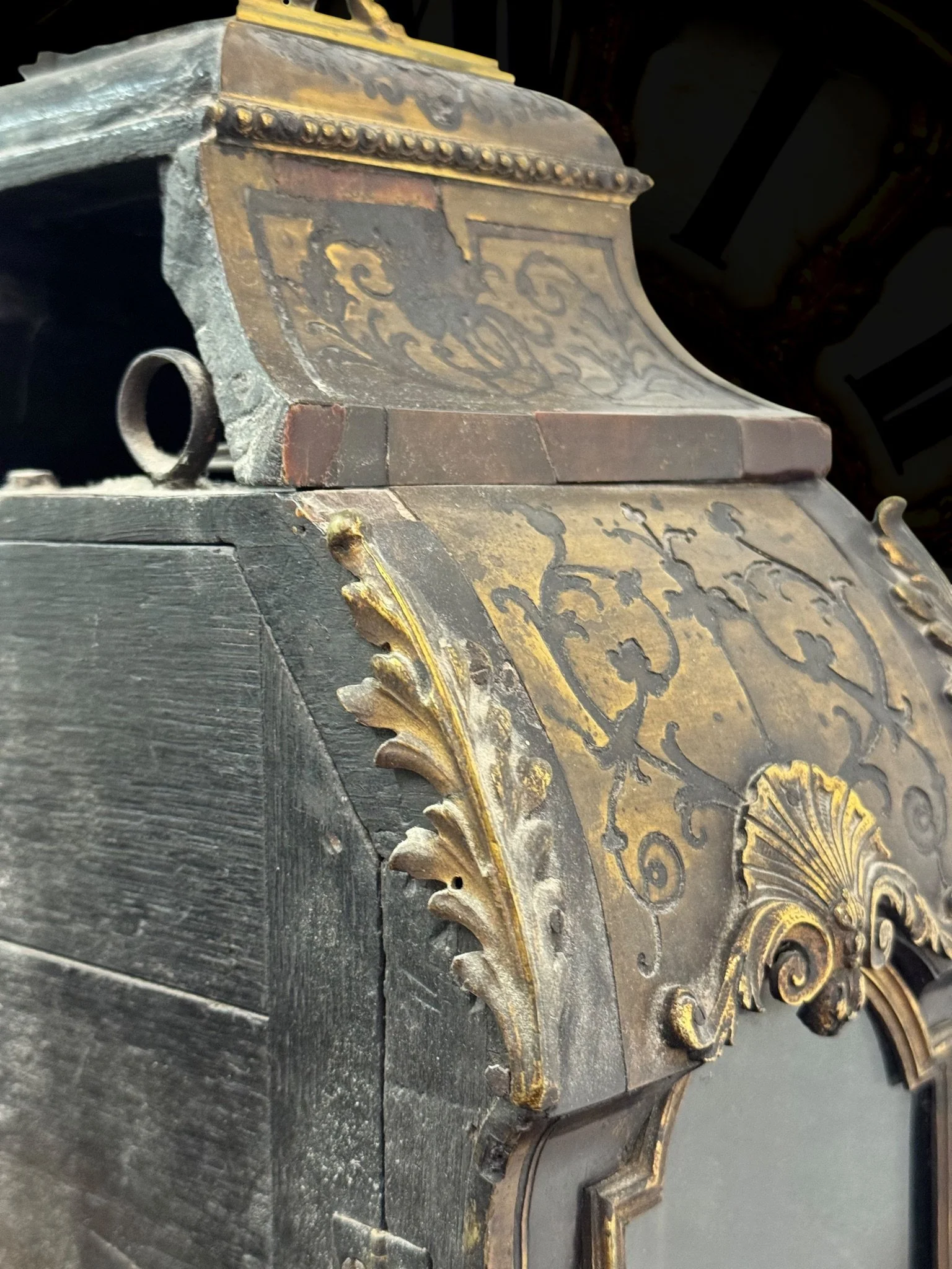 Boulle-style cartel table clock, movement signed Gaudron5.jpg