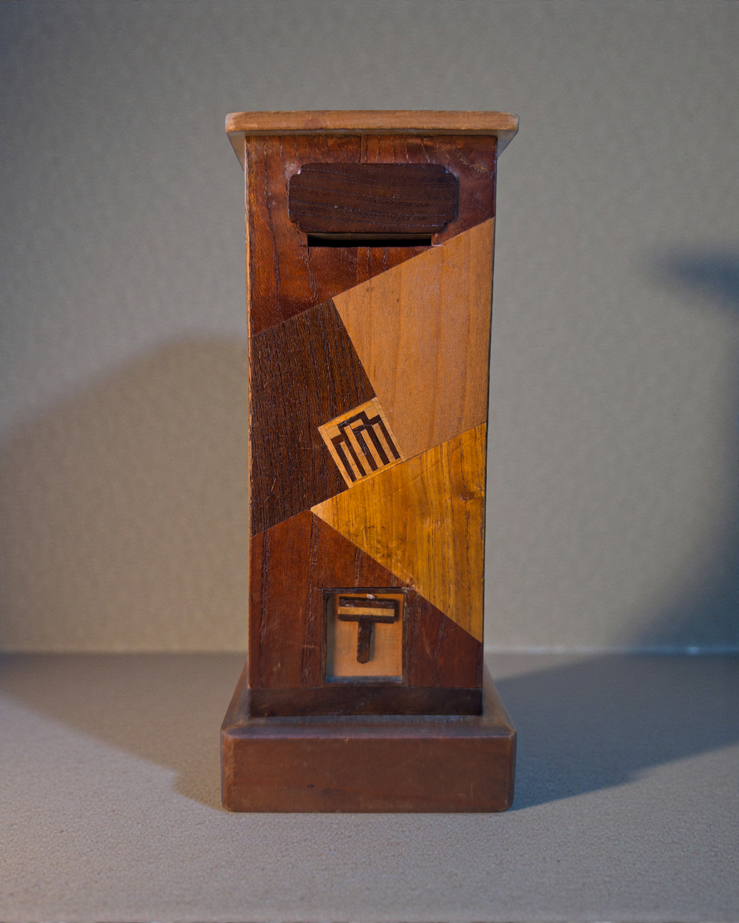 Wooden money box