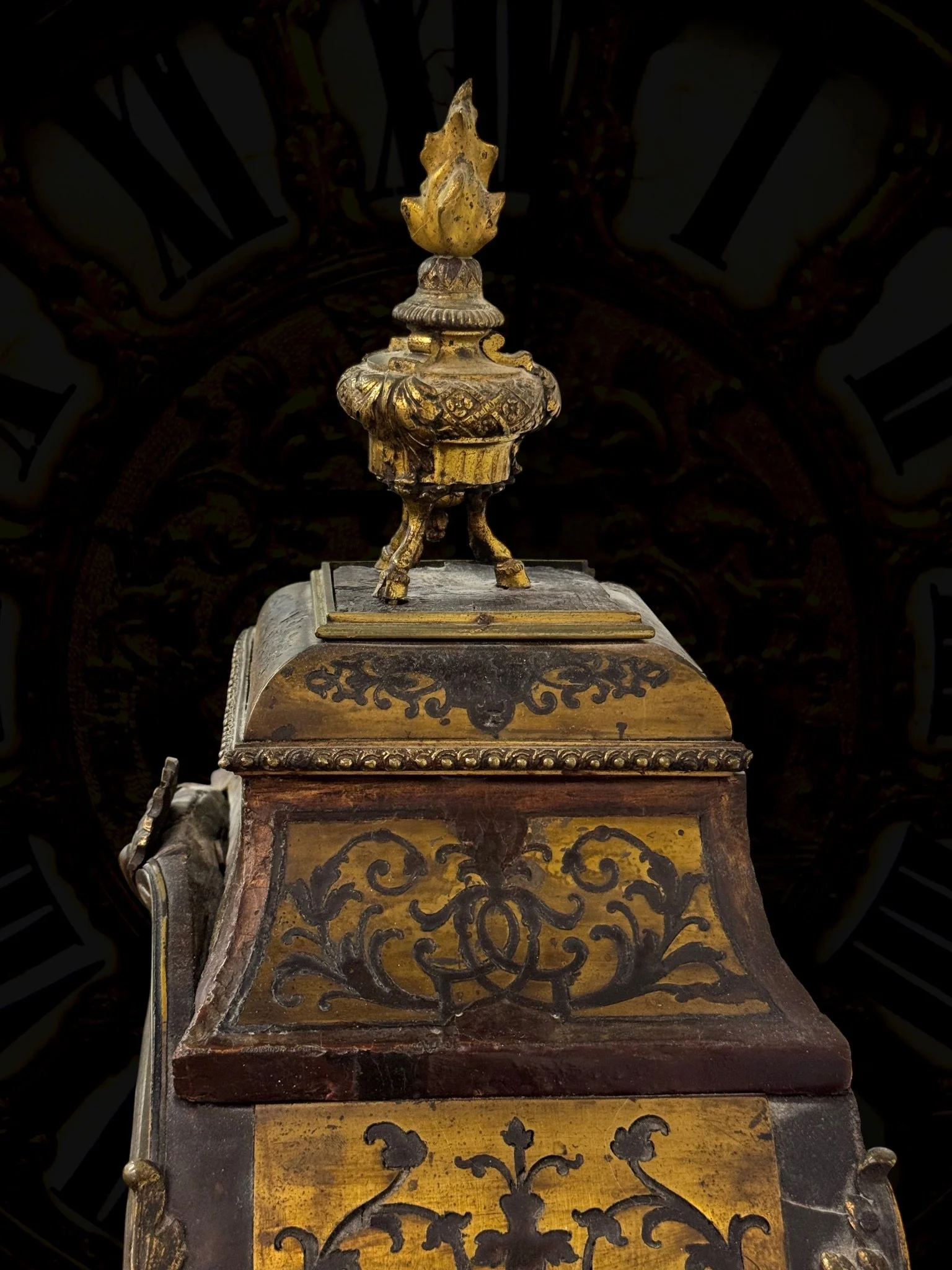Boulle-style cartel table clock, movement signed Gaudron1.jpg