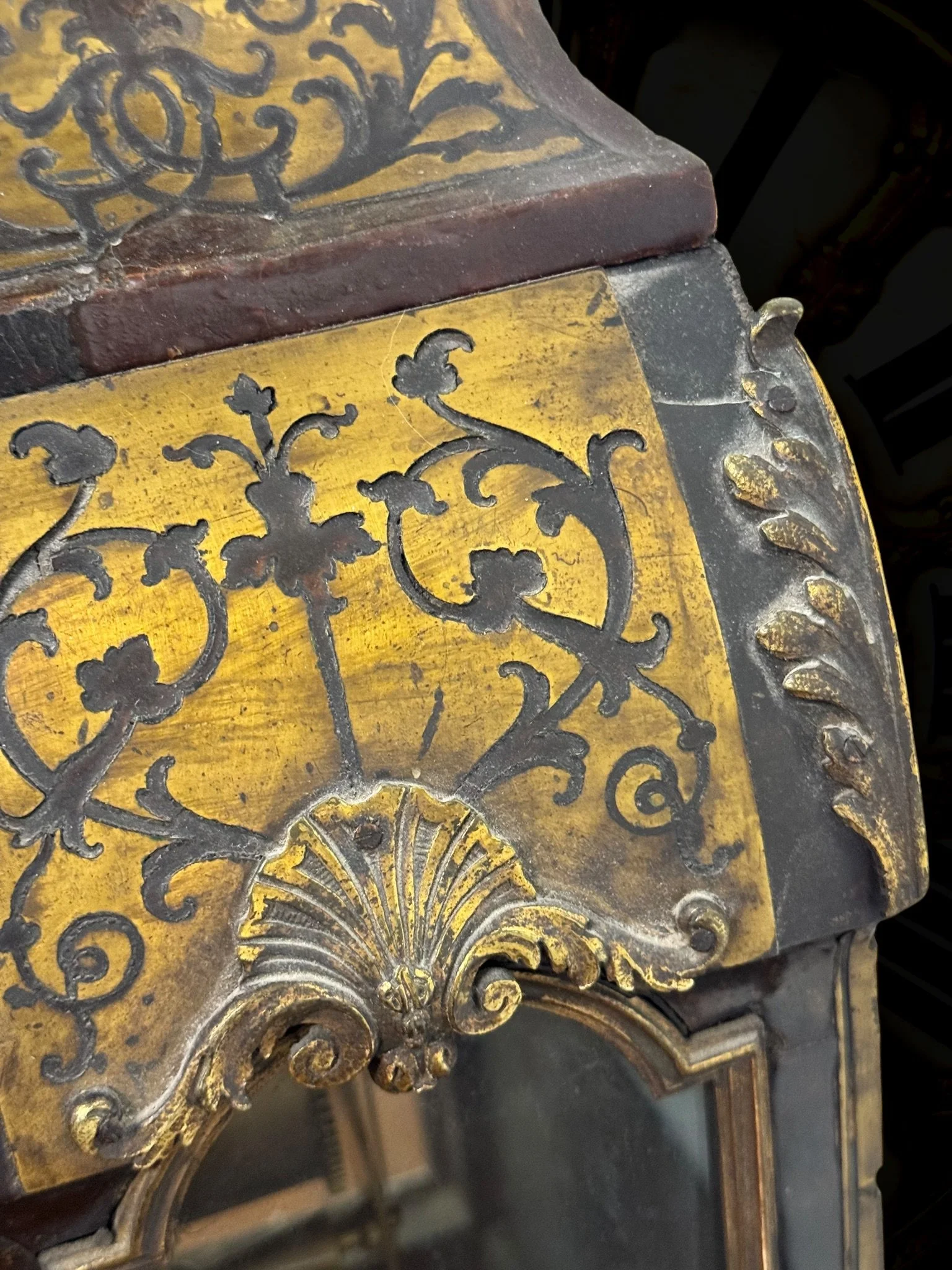 Boulle-style cartel table clock, movement signed Gaudron28.jpg