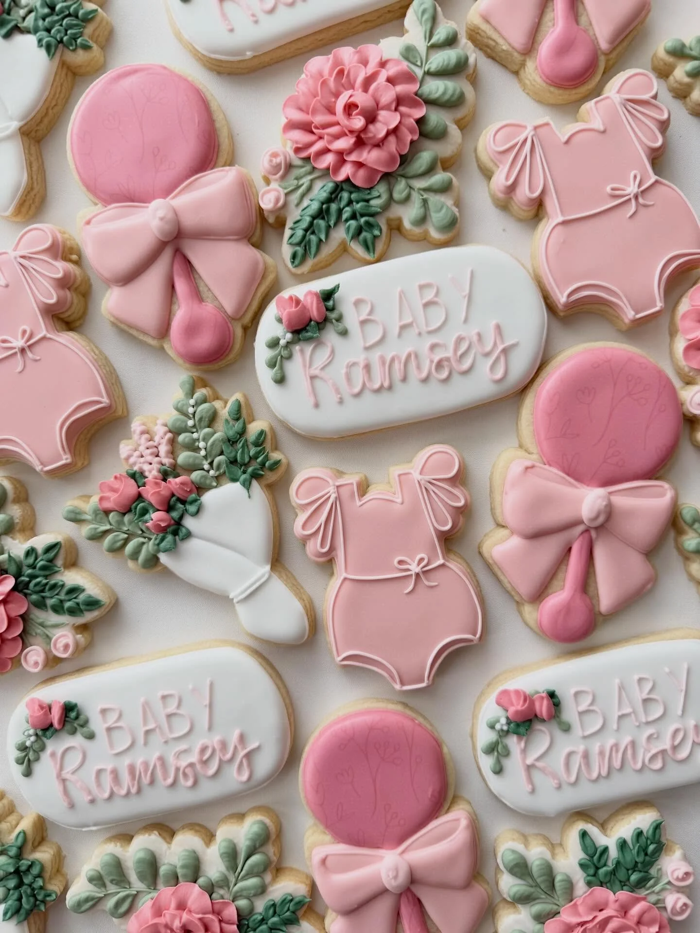 The sweetest cookies for a sweet baby girl 🩷🎀🌷
