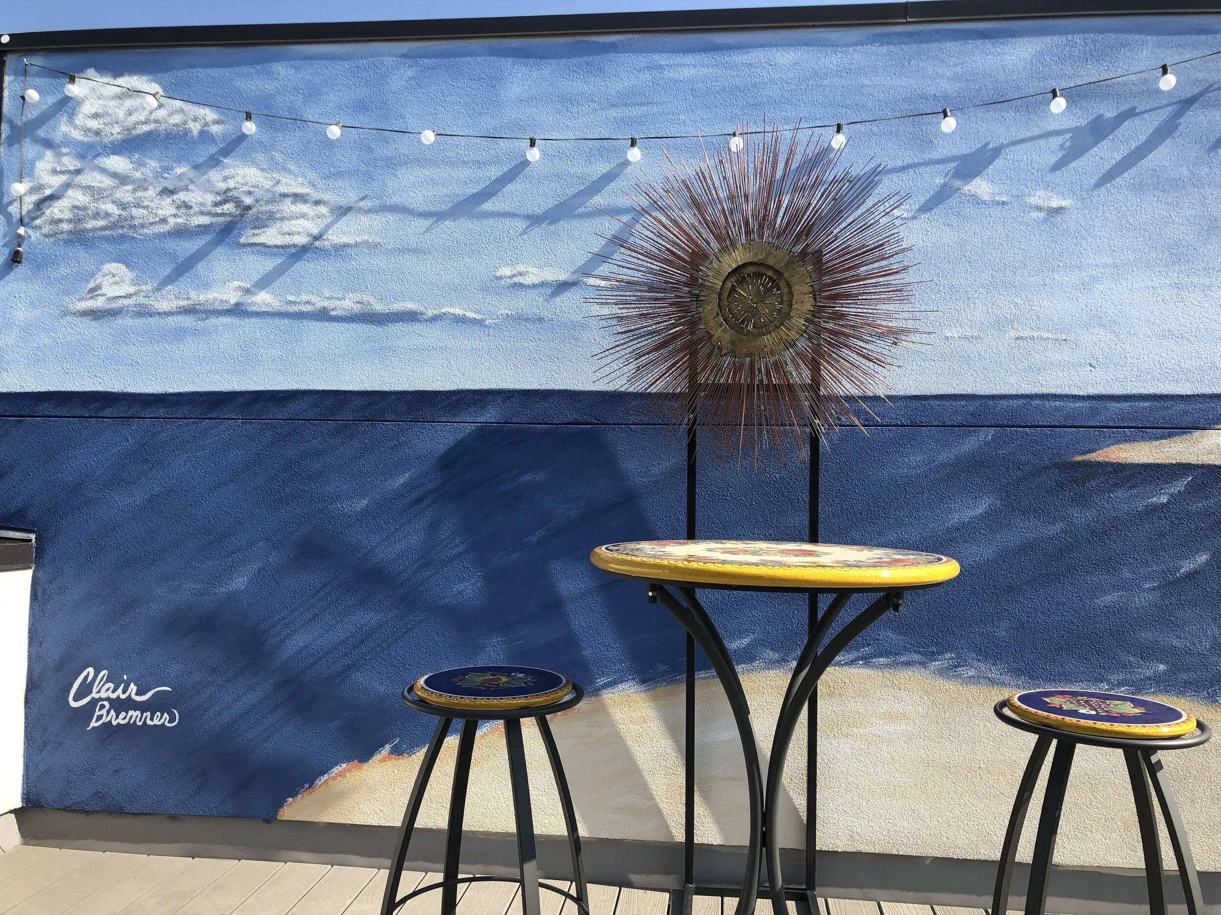 Beach Mural on Rooftop Deck (200 square feet) 07.2020