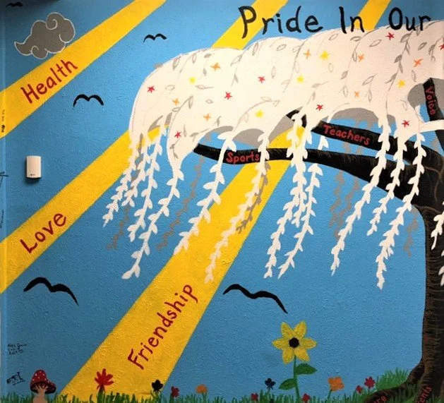Sheridan HS Community Mural, Tree Mural