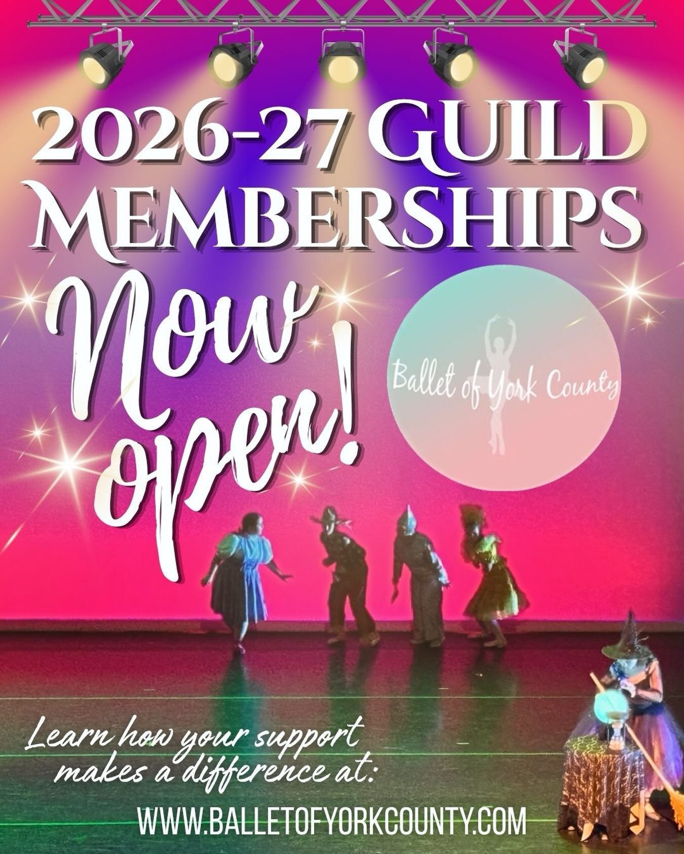 ✨Guild Memberships are now open for our 2026-27 season!✨
.
.
BYC is incredibly grateful for the support that helps make it possible to continue classical ballet education and performance in our community!
.
.
DID YOU KNOW&hellip;?
.
.
Ballet of York 