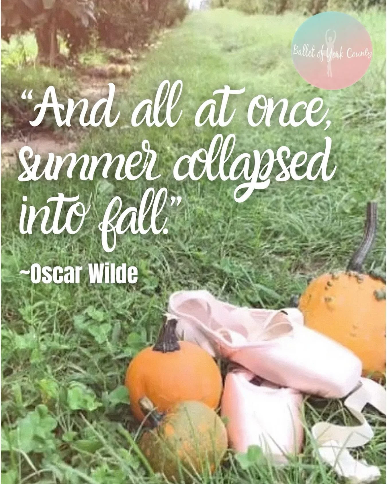 &ldquo;And all at once, summer collapsed into fall.&rdquo;
~Oscar Wilde
.
.
Raise your 👋🏻 if you&rsquo;re as excited about fall finally arriving as we are!✨🍂🍁🎃
.
.
Don&rsquo;t forget to join us for our next Community Series class on 10/3&hellip;