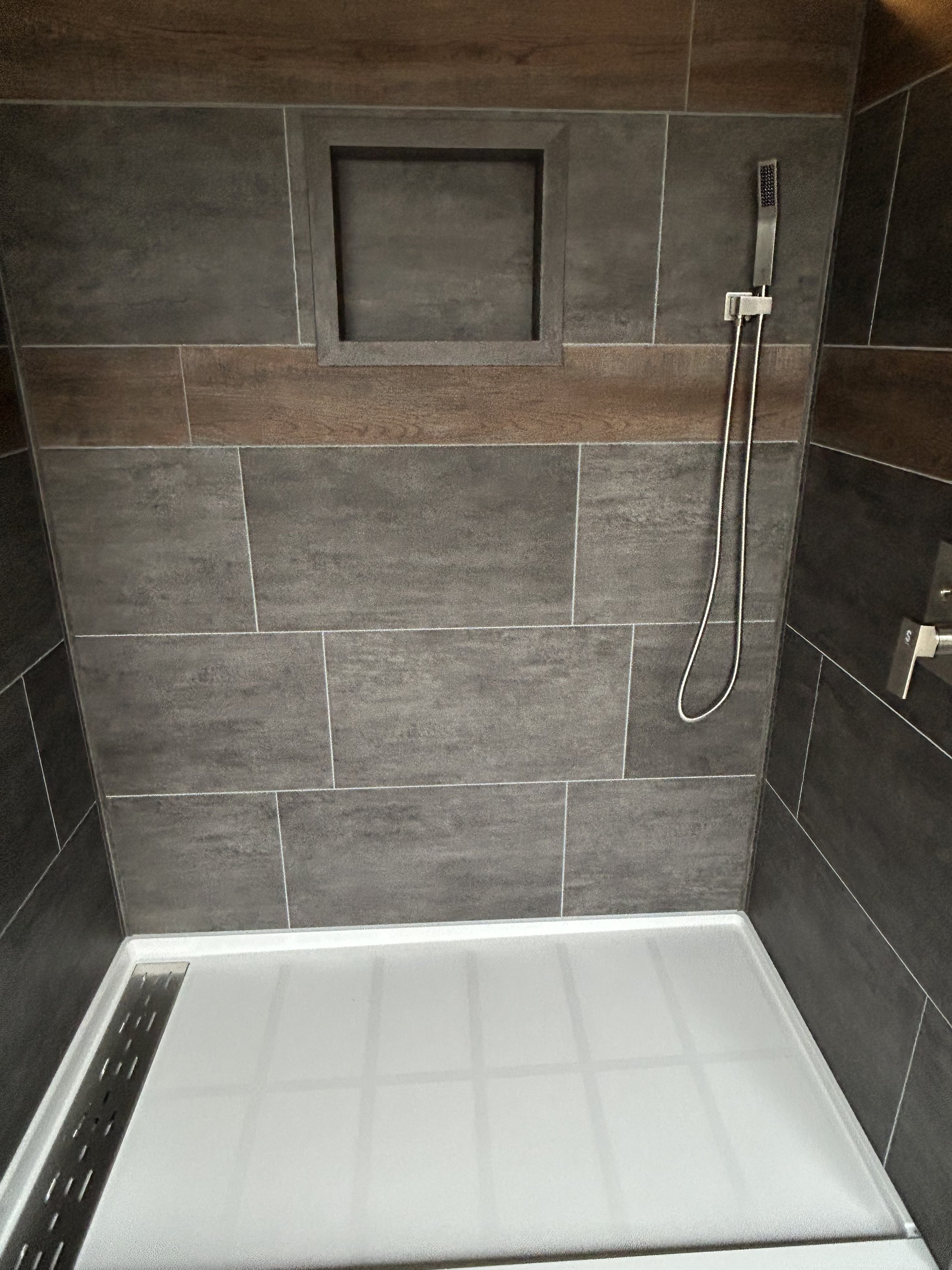 Our tiles can be mix matched to create a stunningly unique shower.
