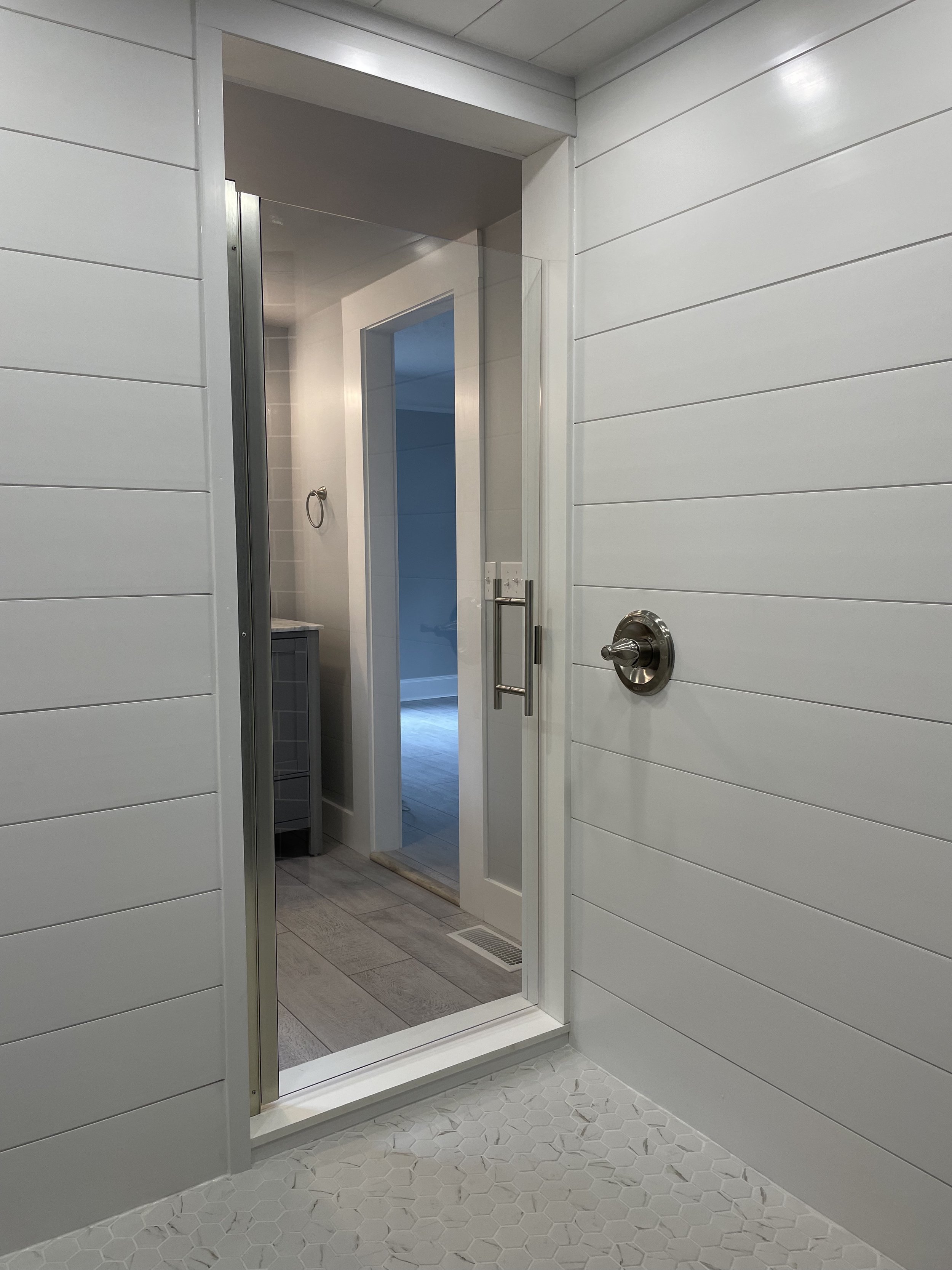 An 8' x 7' Shower Room