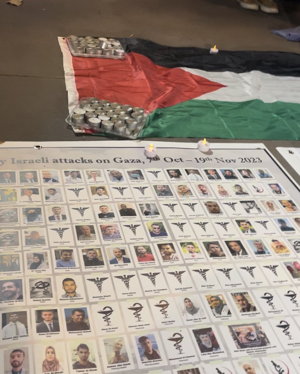 AJE report: UK Health workers hold global vigil for Gaza ceasefire
