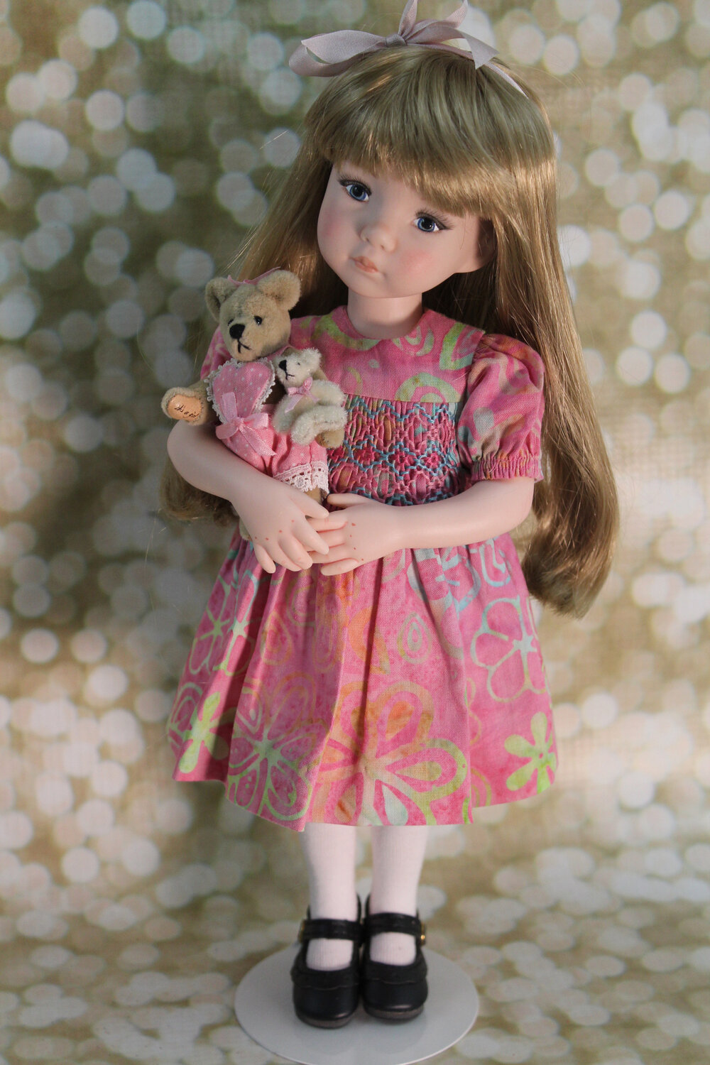 Adult Size Oscar Doll Feather Eyelashes 002 (Pink/White) – Doll Peddlar