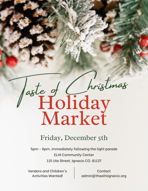 2025 Taste of Christmas Holiday Market