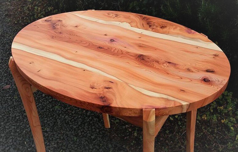 Yew console table