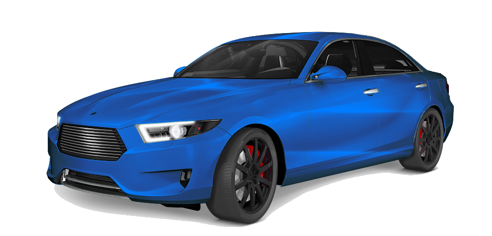 Complete vehicle paint protection film coverage diagram