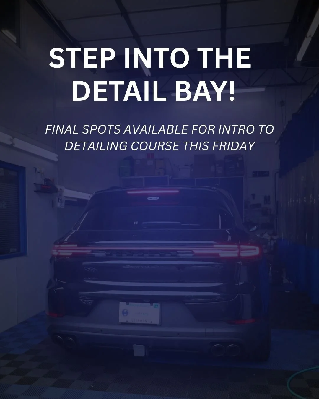 Friday's Introduction to Detailing course at Cochran Academy is almost here. Two spots left for hands-on training with professionals who've been doing this for twenty years. If you've been thinking about it, stop thinking—register now or miss o