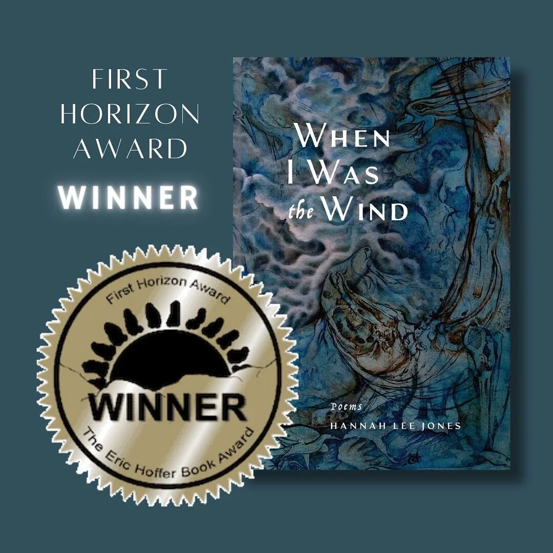 Not just a finalist! Congratulations to Hannah Lee Jones, whose debut poetry collection has now *won* the First Horizon Award! This is a distinction presented by the Eric Hoffer Award to recognize standout first books. We&rsquo;re honored! 🥳🎉📚