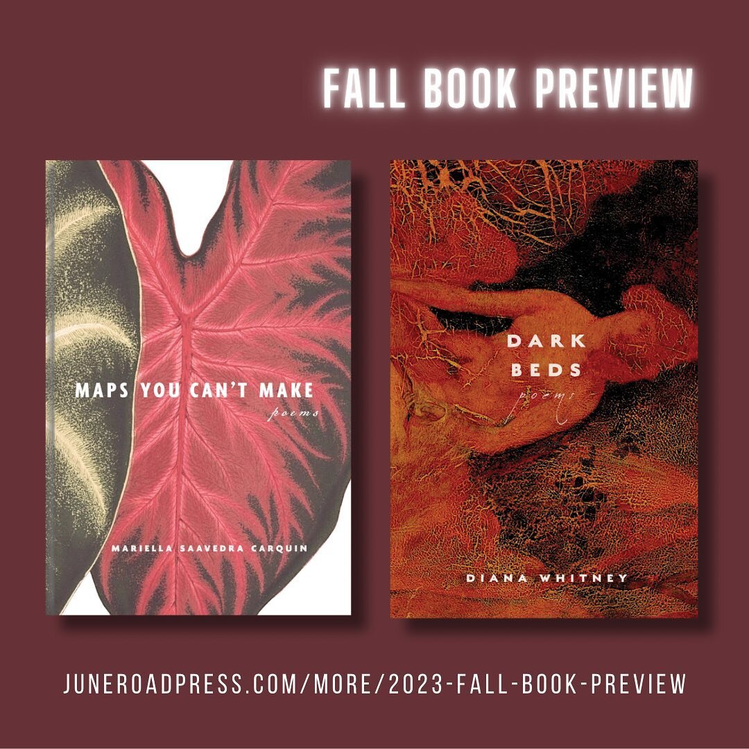 It&rsquo;s finally time to unveil our forthcoming books! On deck for the fall: beautiful new collections from two very talented poets. 

Let us introduce you to them&mdash;visit the More section of juneroadpress.com for an overview, check out the ful