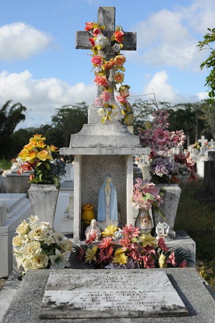  The gravesite of Francisco Antonio Garcia López known as Toño Bicicleta in Lares, Puerto Rico. &nbsp; 