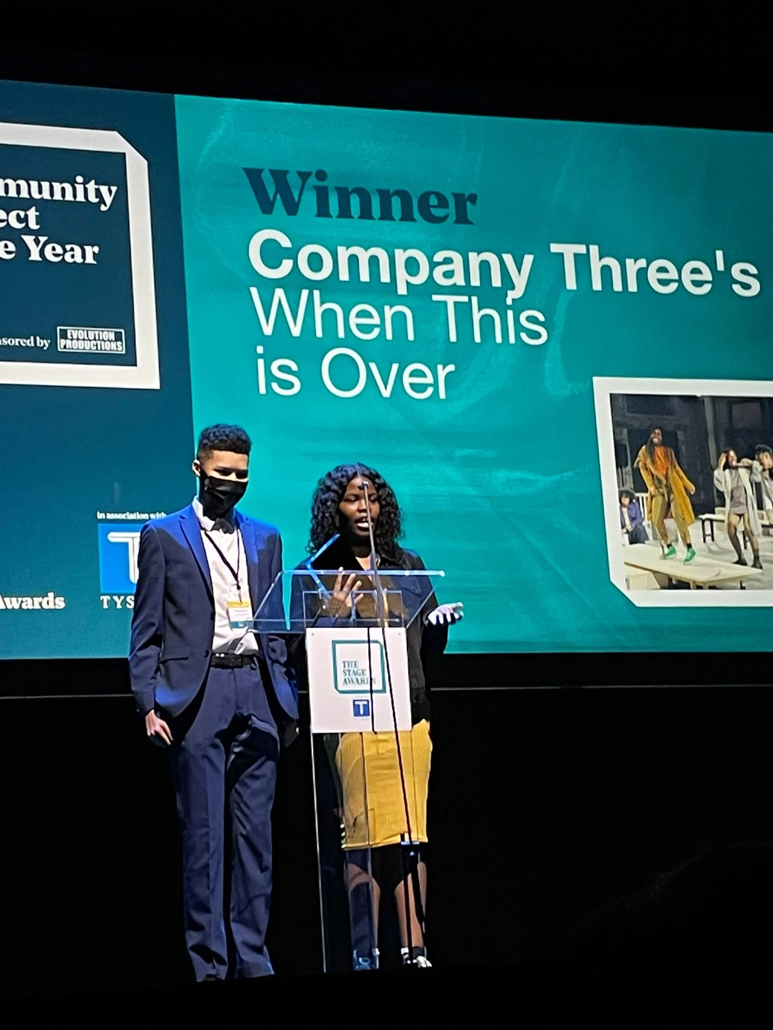 When This Is Over wins Community Project of the Year.