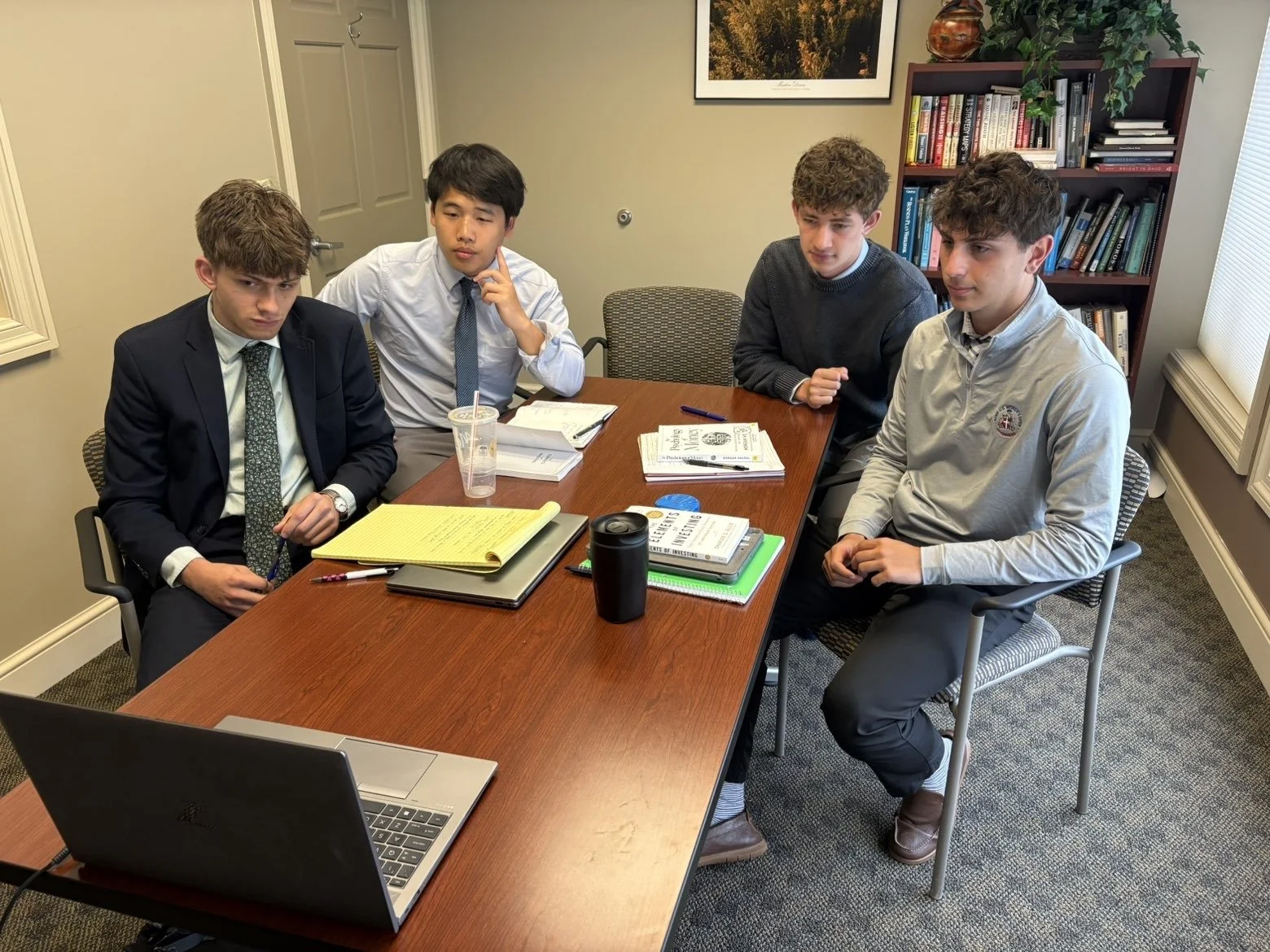 Student Shadows Learning About SJS Investment Services