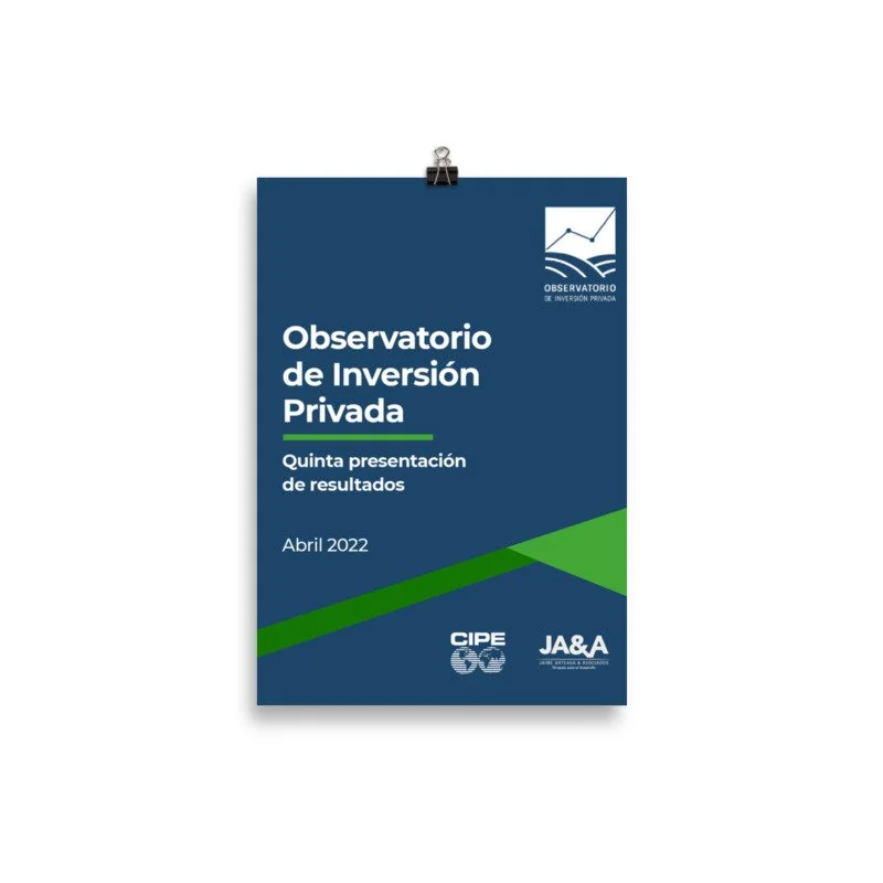 Quinta presentación de resultados del Observatorio de Inversión Privada