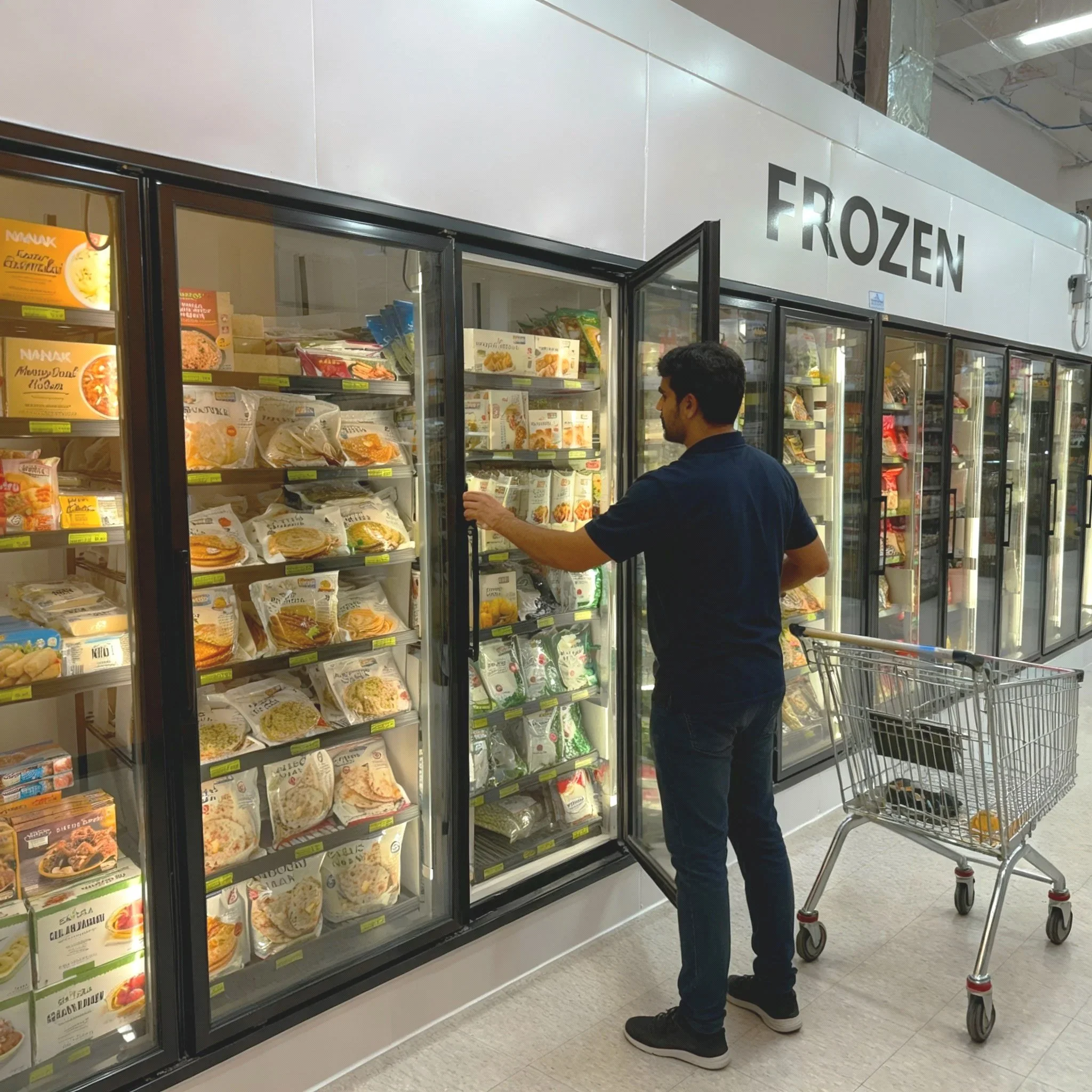 supermarket walk-in freezer setup in brampton