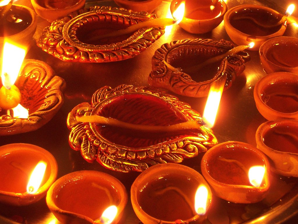 What do Diwali candles represent?
