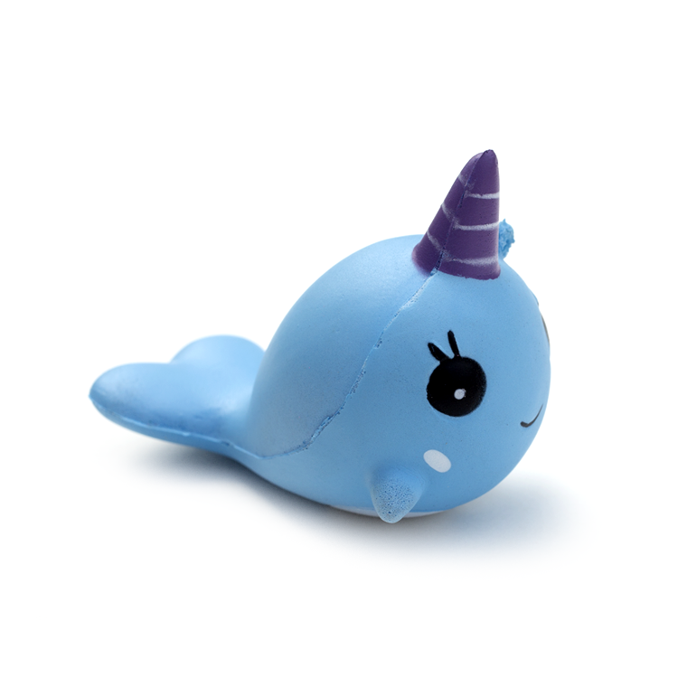 squishy narwhal toy