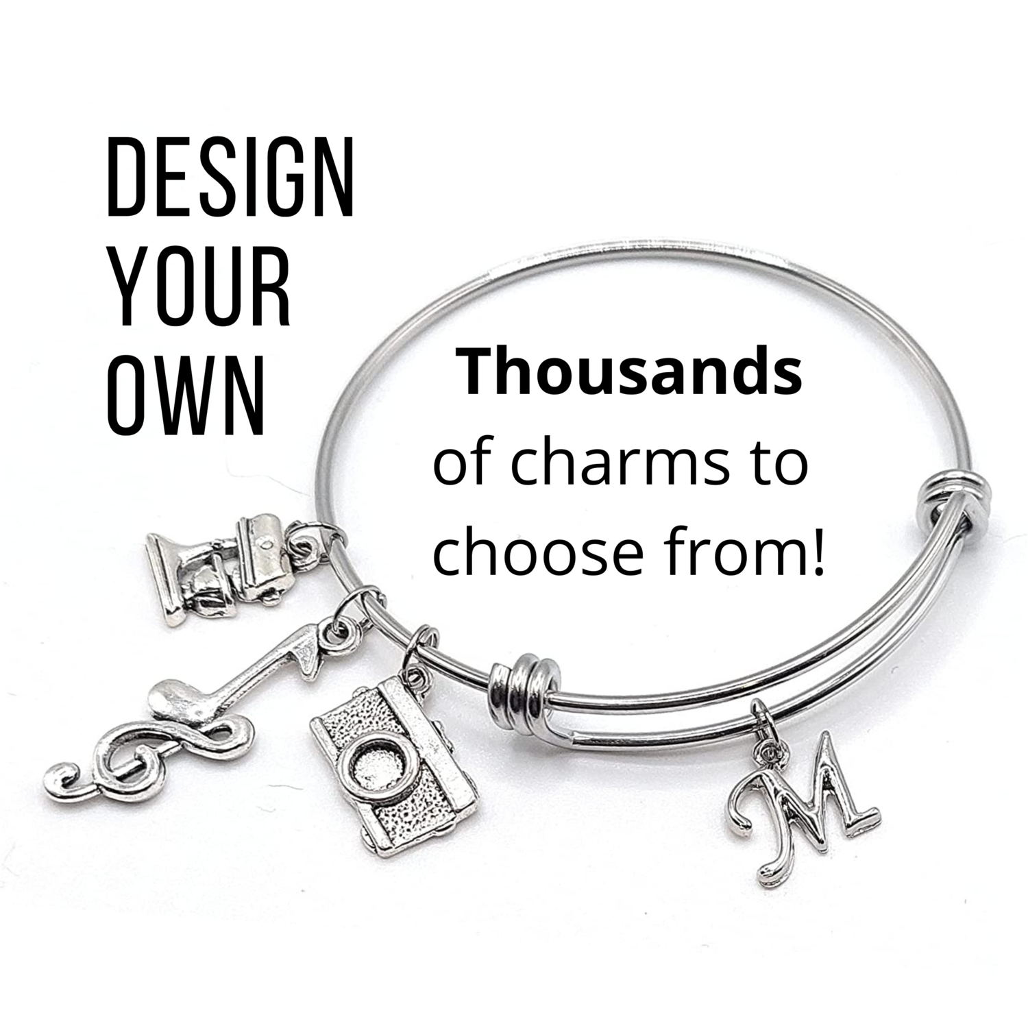 Build a custom charm bracelet bangle, pick your charms and tell your own  personal story. — Pammytail