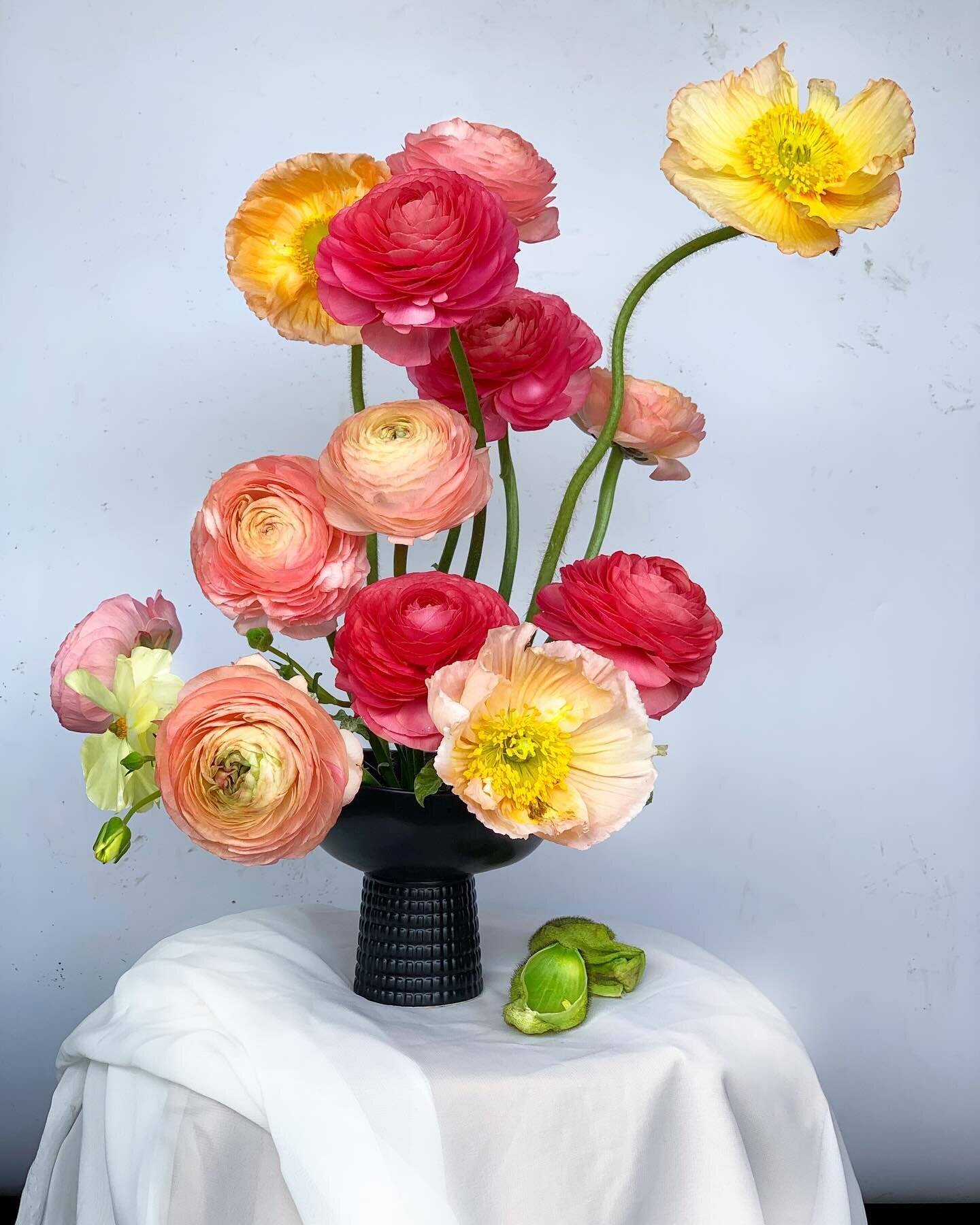 Poppies &amp; ranunculus 🌸 aren&rsquo;t these the prettiest of them all?! 
.
.
.
#poppies #flowers #springflowers #londonflorist #iloveflowers #richmondflorist #twickenhamflorist #lilacandbloom