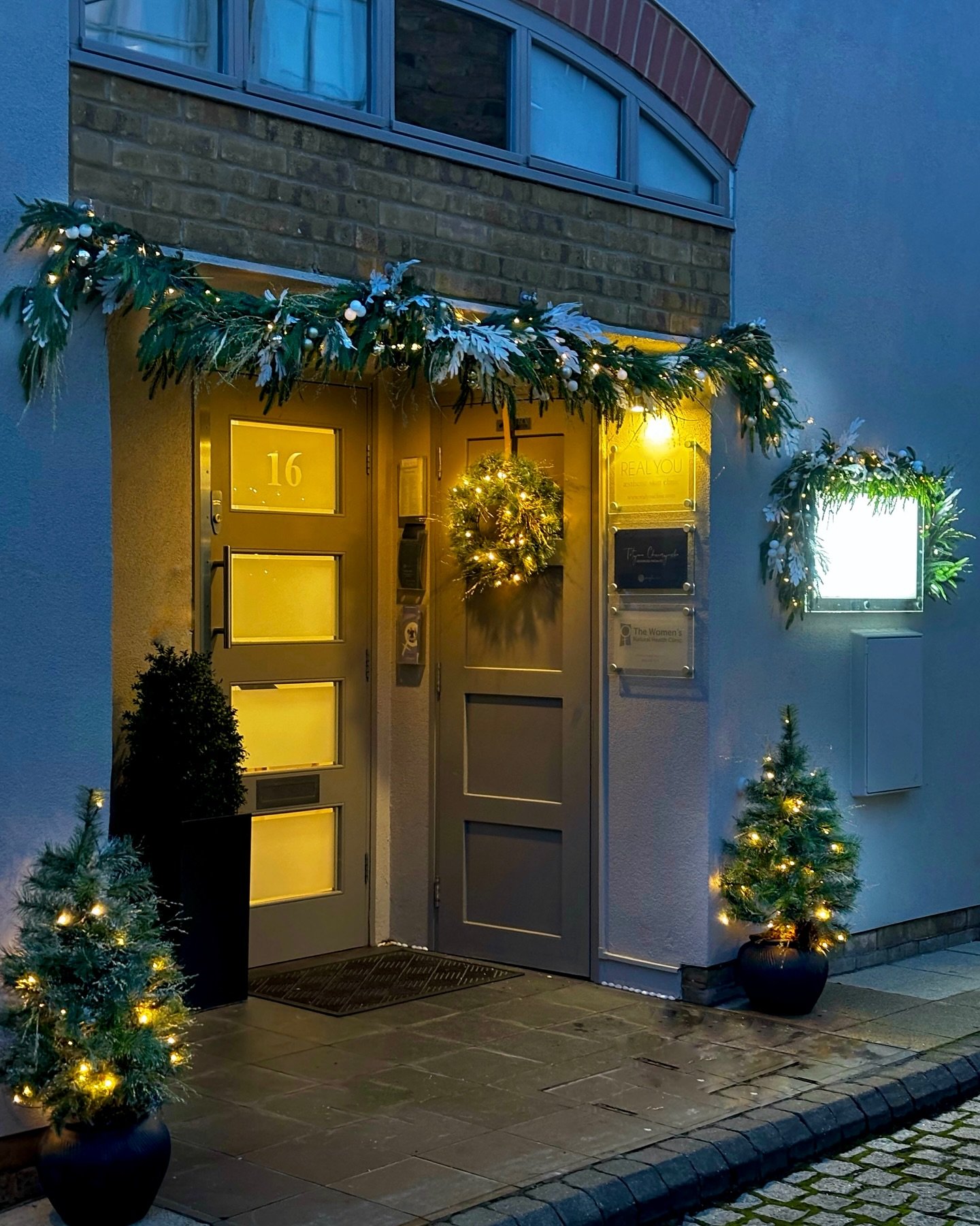 @realyouclinic a hidden gem in St. Margaret&rsquo;s, Richmond 
.
.
.
.
#christmas #christmasdecor #realyouclinic #lilacandbloom #florist #richmondflorist #winterwonderland #londonflorist