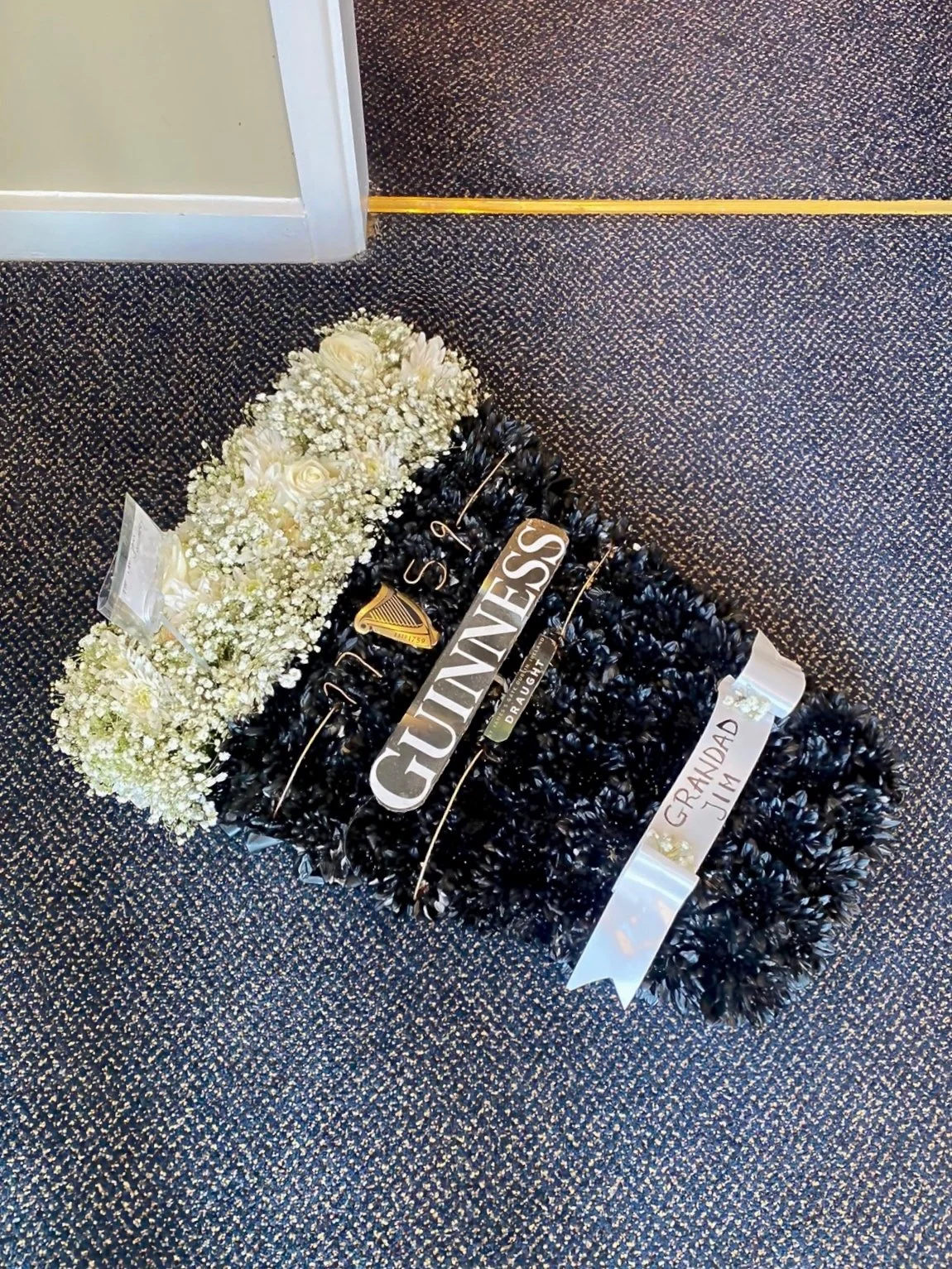 guinness pint funeral tribute.JPG