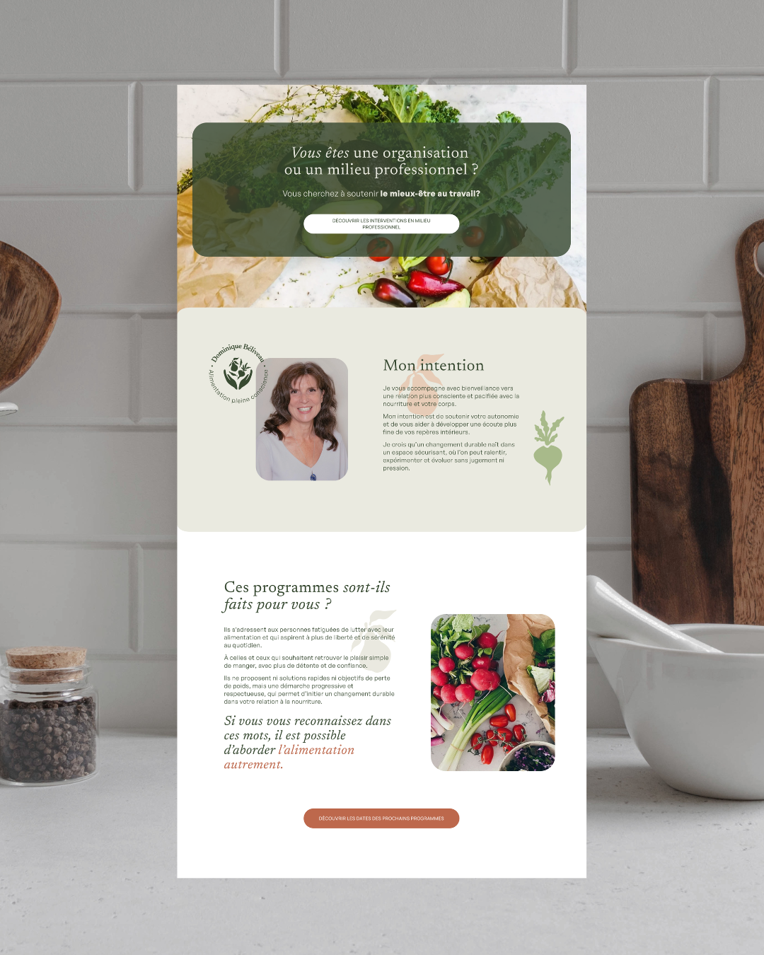 Refonte web d'un site Squarespace - par Mandala Web Media