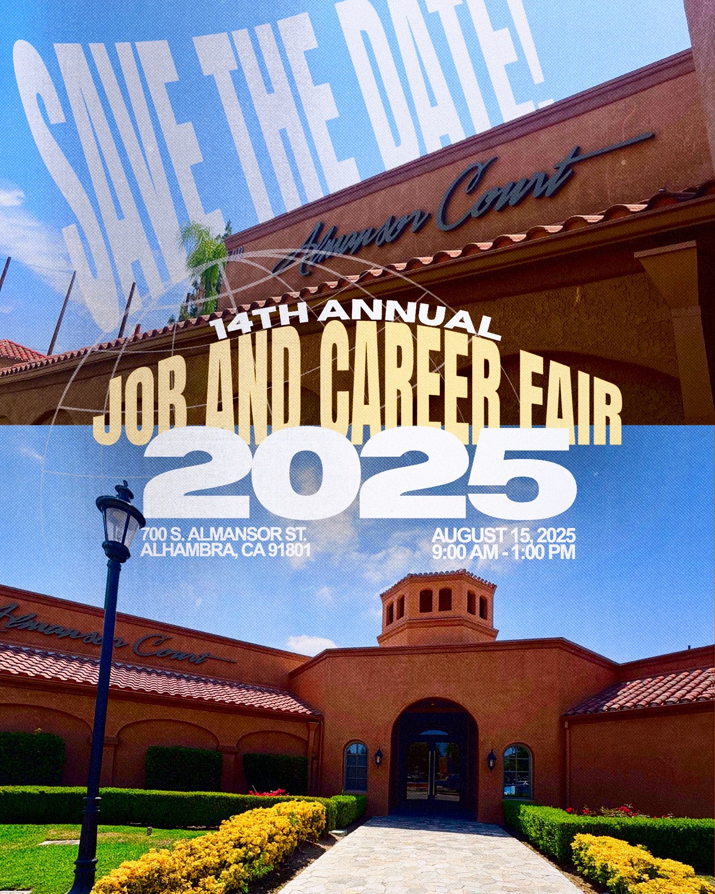 🔔 | SAVE THE DATE! Our 14th ANNUAL JOB &amp; CAREER FAIR is August 15th! Our office hours are weekdays from 9 AM to 5 PM! 

&mdash;

#AAEDE #AsianAmerican #MontereyPark #SanGabrielValley #Job #JobFair #Career #CareerFair #626