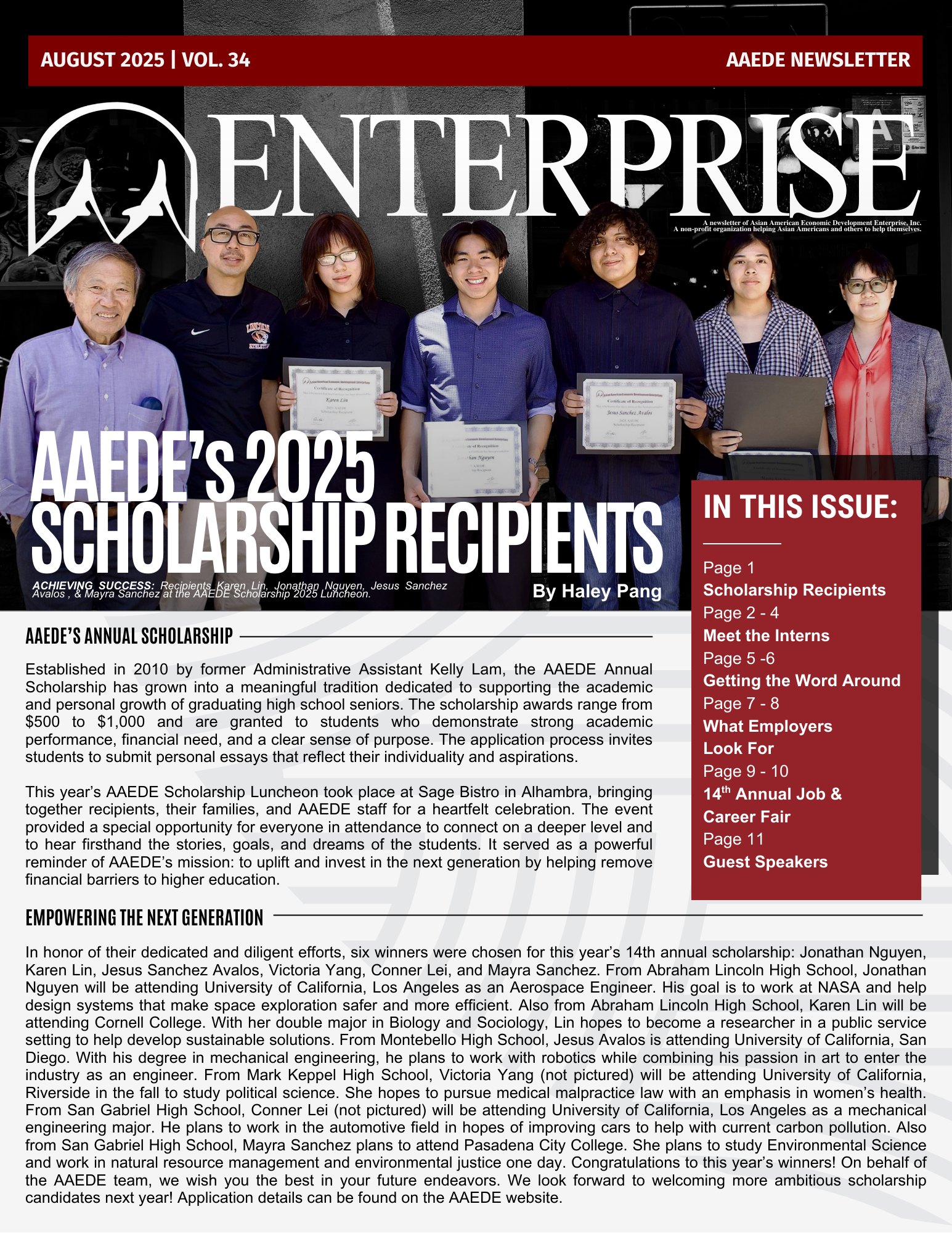 AAEDE 2025 | Our 2025 Newsletter is Out!