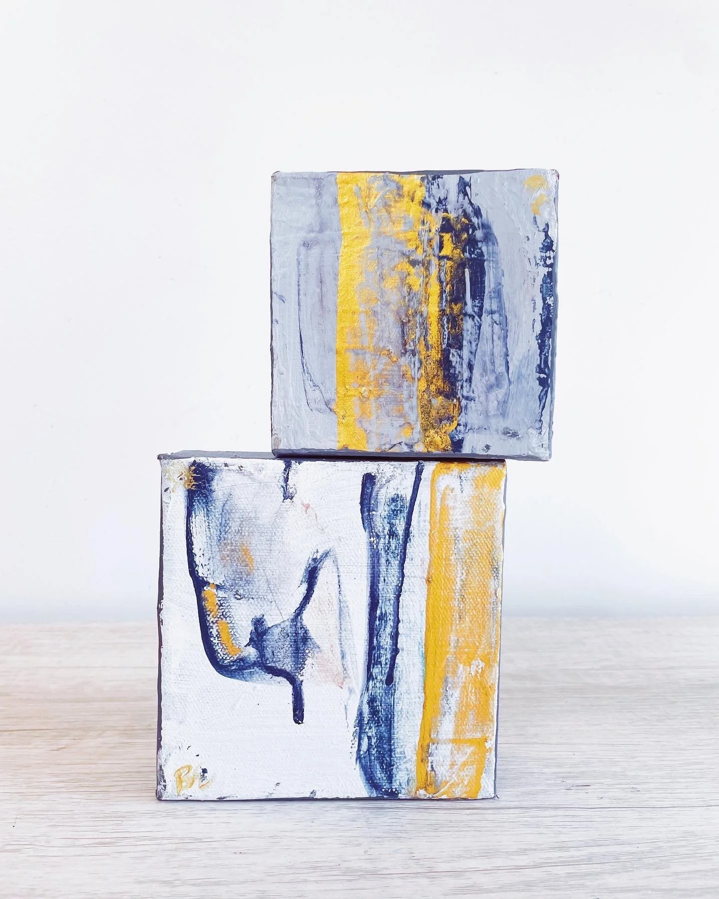 (4x4", 6x6"); sold, abstract paintings