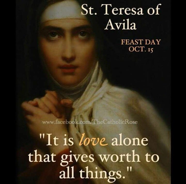 October 15: Saint Teresa and Women's Club