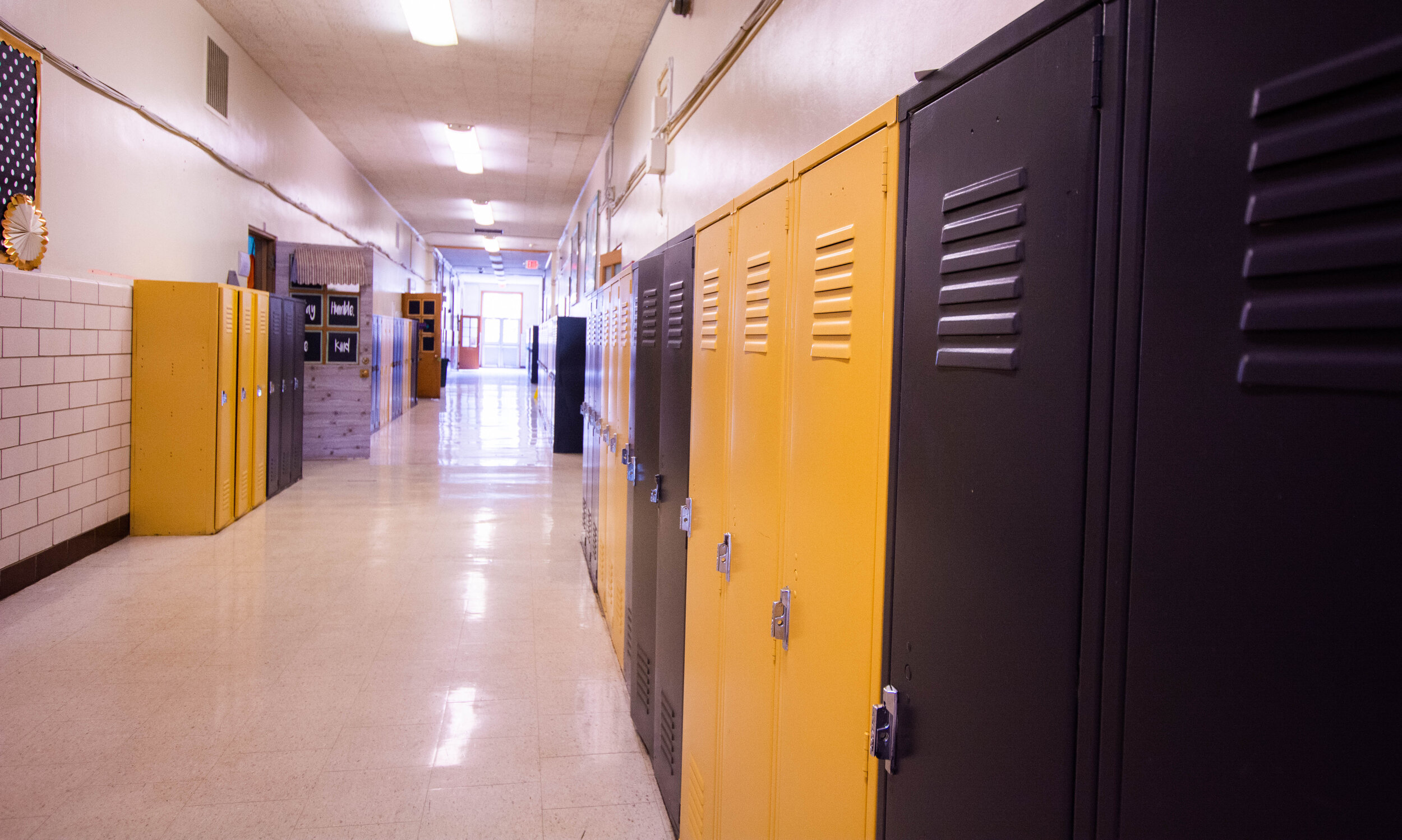 Store your supplies in our lockers!