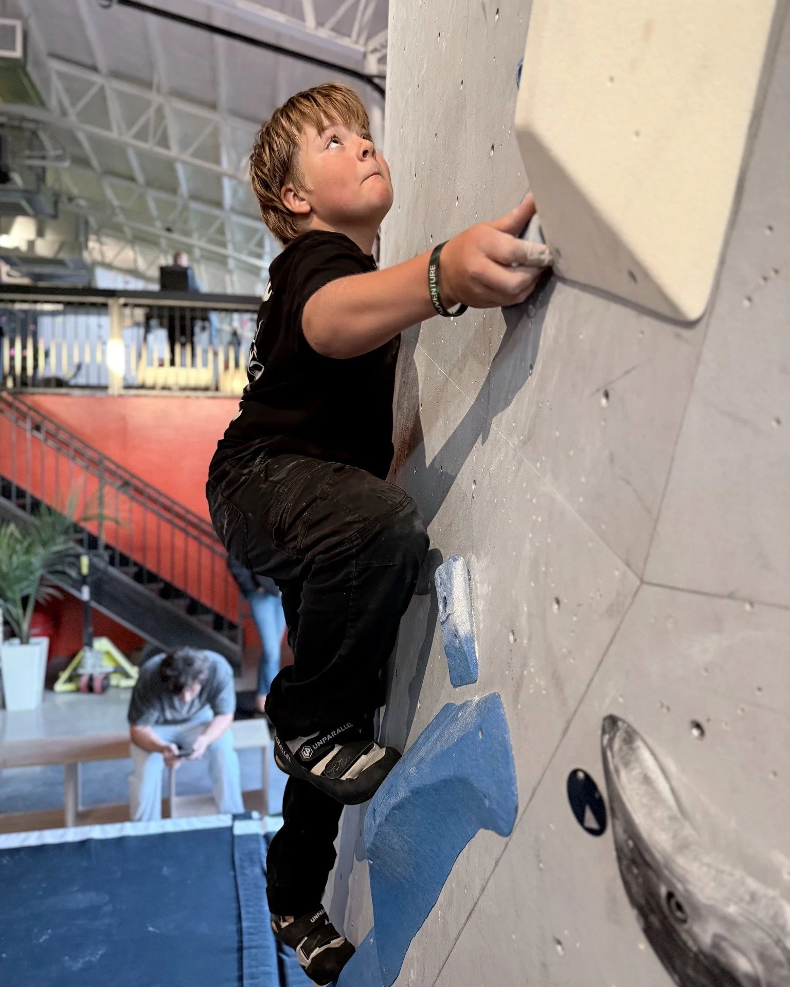 Guy cruising a favorite of the new boulders in Zone A during a Team Volta session💪

Spots still available in the U14 group! Email rye@voltaclimbing.com for more info