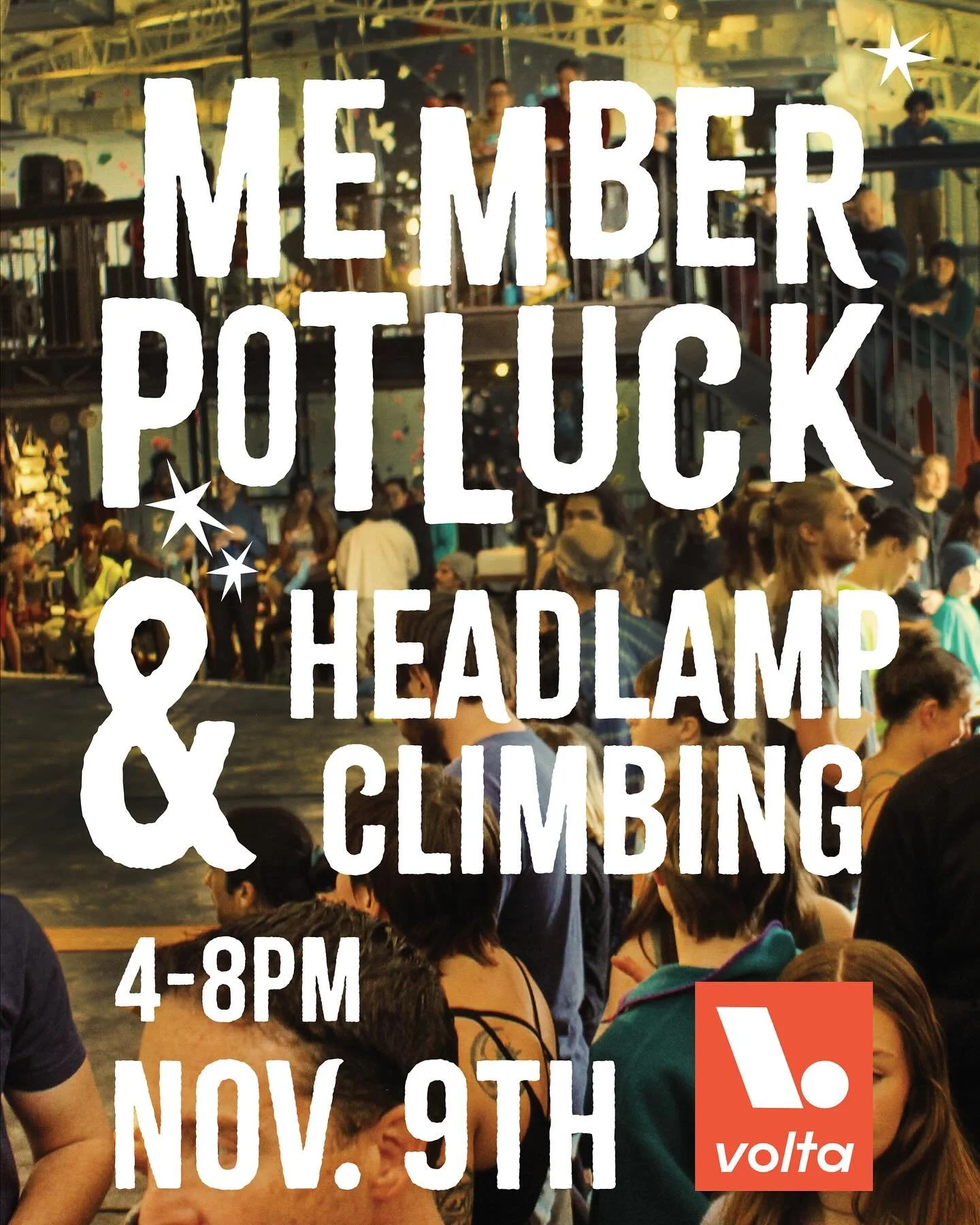 We’re excited to host our first-ever Volta Member Potluck on Sunday, November 9th! Starting at 4pm, Volta will be open only to members and their guests for the remainder of the night. If you have time in your week, brin