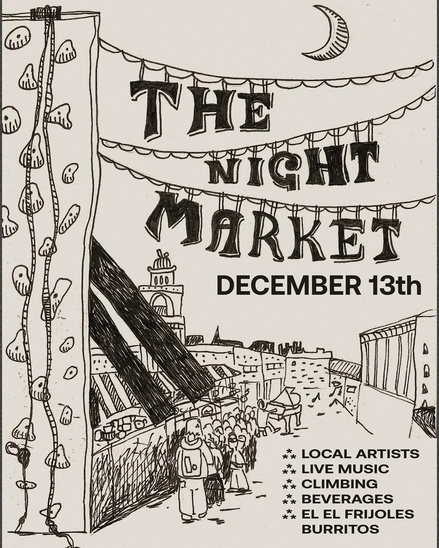 Save the Date for Volta&rsquo;s Winter Night Market ✨🌙❄️

Join us on December 13th for an evening of art, music, climbing, and community vibes. This is a great opportunity to get some unique handmade holiday gifts from local artists and makers!&nbsp