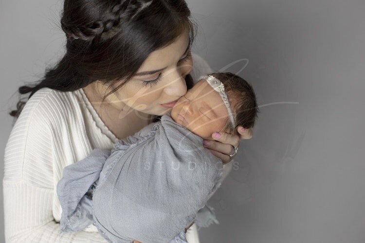 Newborn Portrait with Mother