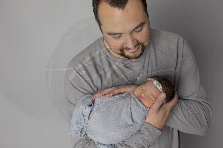 Newborn Portrait with Father