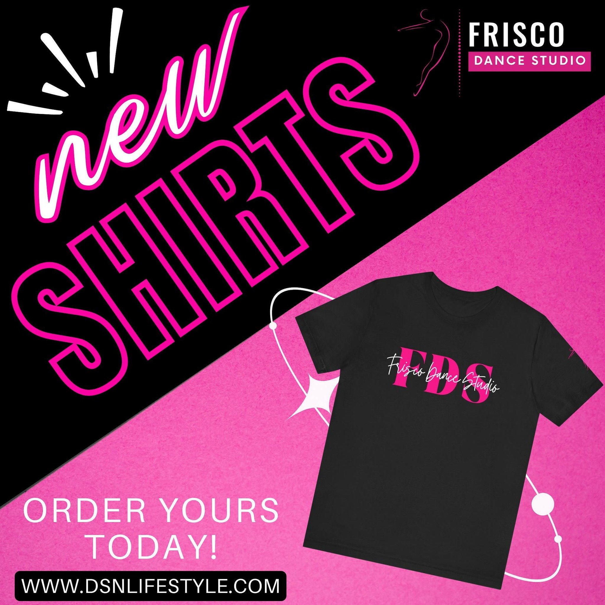 📣 NEW STUDIO TEE 📣 

We just added this fun new studio tee to www.dsnlifestyle.com! Get ready for recital, and stock up on your studio merch today! 💗✨
 
#passionartistrydance #discovertheartistwithin #allendancestudio #mckinneydancestudio #friscod