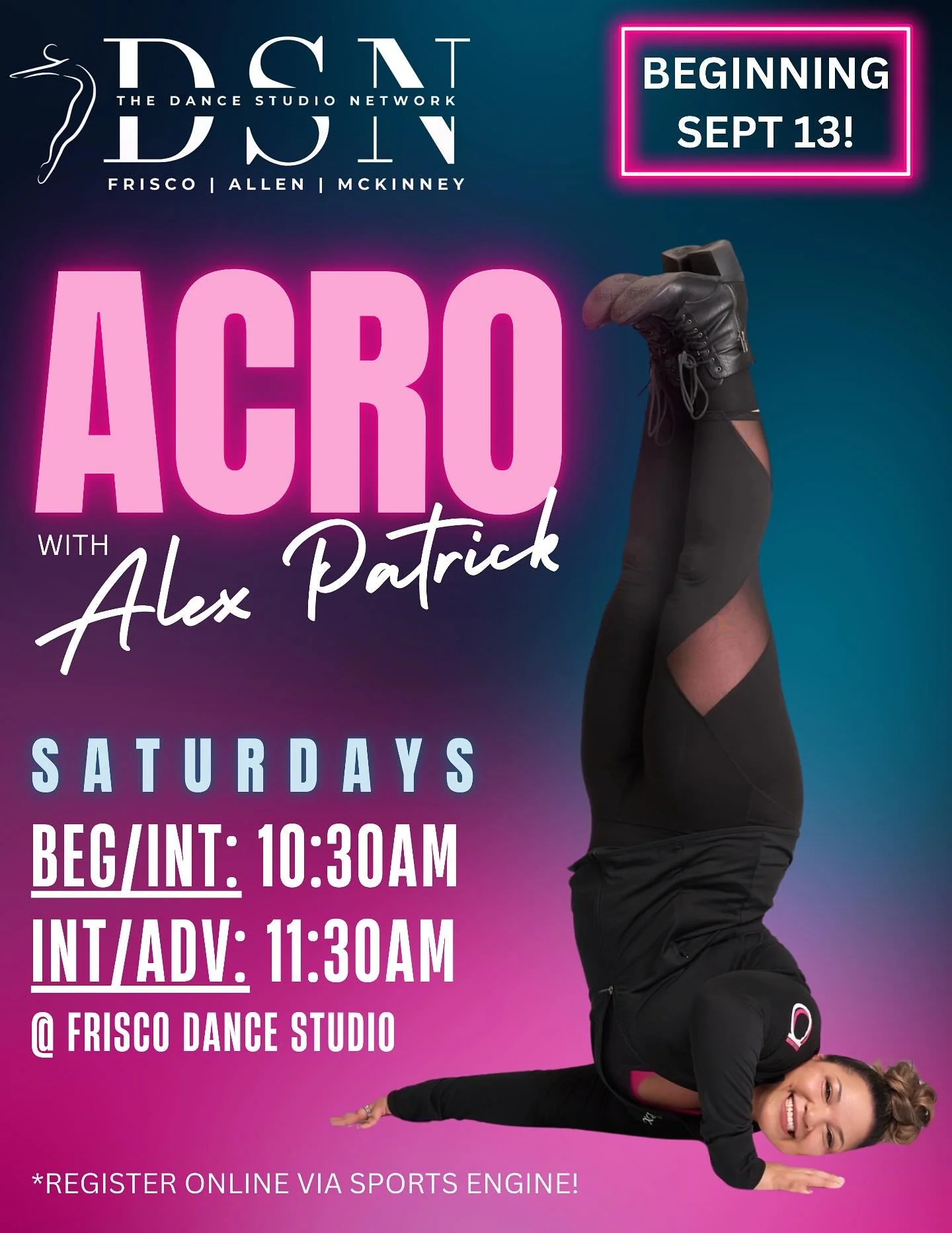 🚨 BIG NEWS!!🚨

We&rsquo;re THRILLED to welcome the incredible Alex Patrick to our teaching team! 💥 Get ready to flip, fly, and defy gravity &mdash; Acro classes just leveled UP! 🤸&zwj;♂️🔥

With insane skills, elite training, and contagious energ