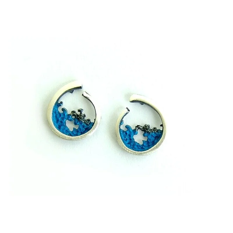 Mini Wave Earrings